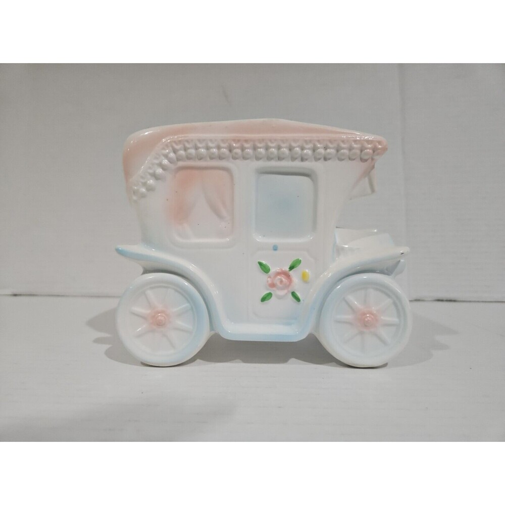 Novelty Teddy Bear Driving Motor Coach Vase for Flower Arrangements and Plants